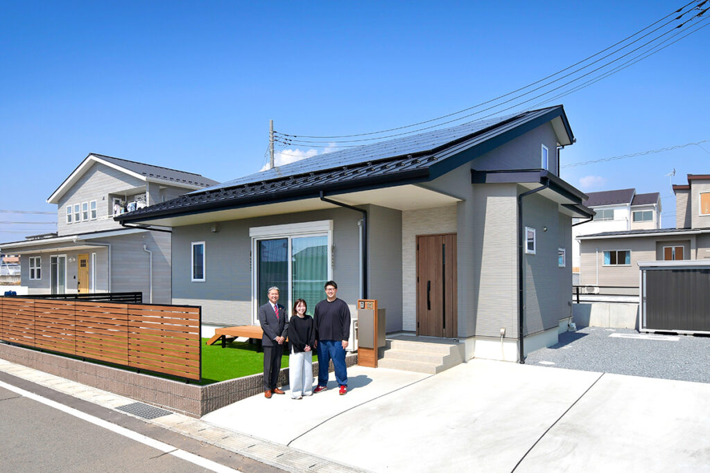 今も将来も安心して暮らしやすいワンフロアで完結する1.5階建ての平屋スタイル